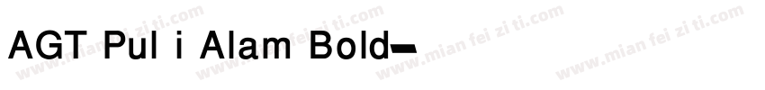AGT Pul i Alam Bold字体转换